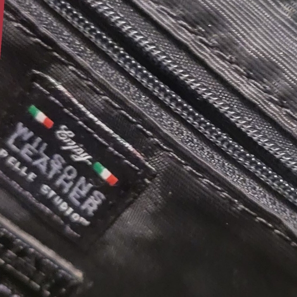 Vintage 1990s Wilsons leather pelle Studios Horse Bit Snaffle Purse / Clutch - Picture 6 of 8